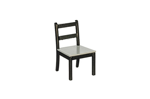 Chairs, Black, Gray Seat