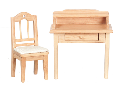 Small Desk with Chair, Oak