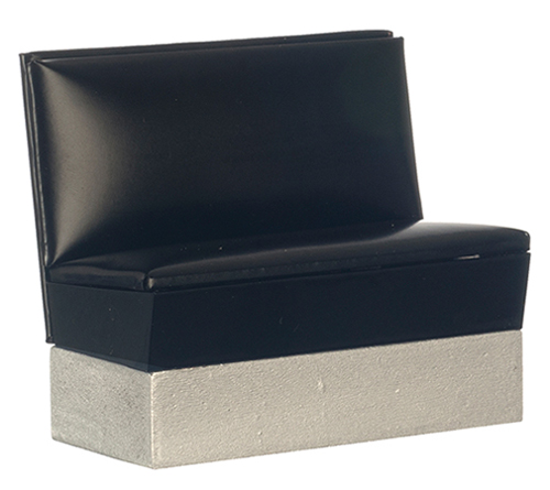 1950's Booth Bench, Black