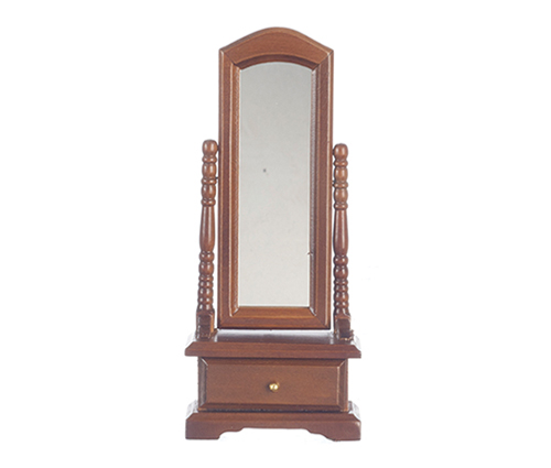 Standing Mirror, Walnut