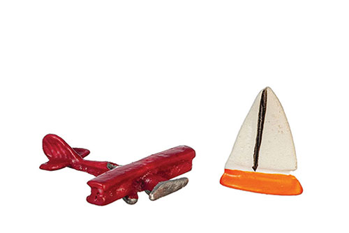Sailboat and Plane, Set, 2