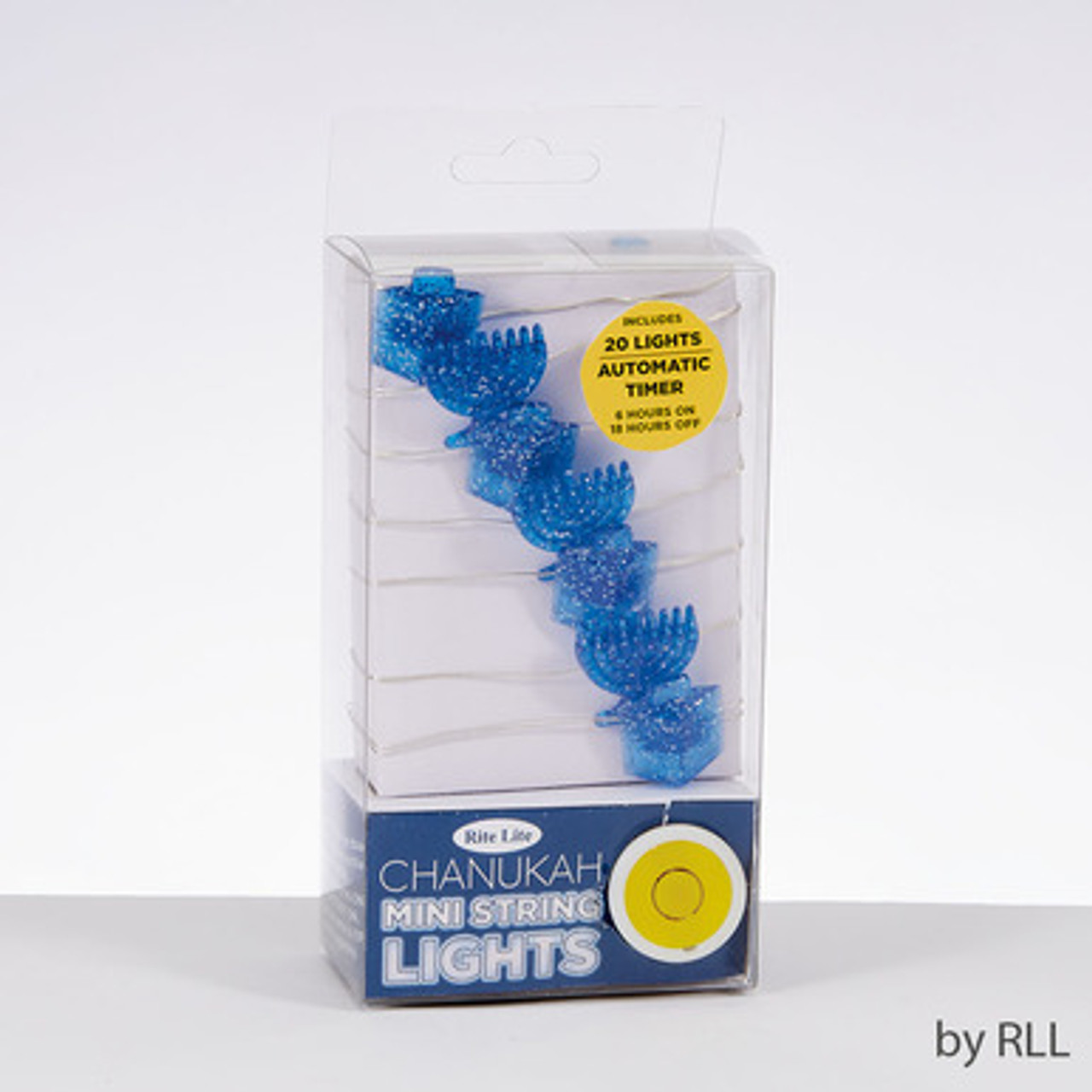 Mini String Lights with Dreidel and Menorah
