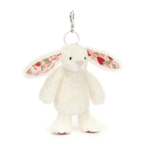 Blossom Cream Bunny "Berry" Bag Charm