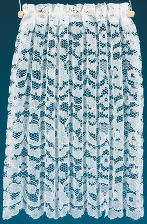 Curtains, Lace Panel, White