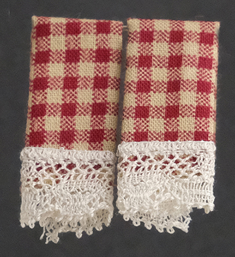Dish Towels, Country Red, 2 pc