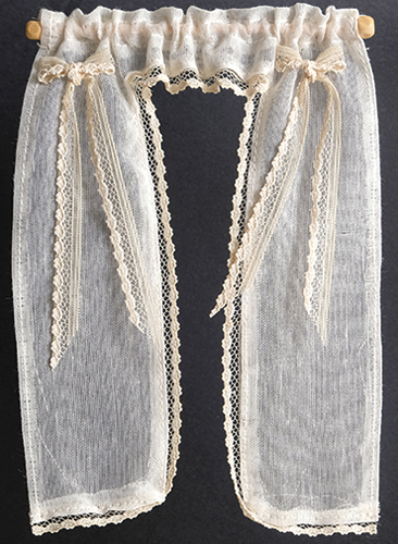 Demi Curtains, Victorian, Ecru
