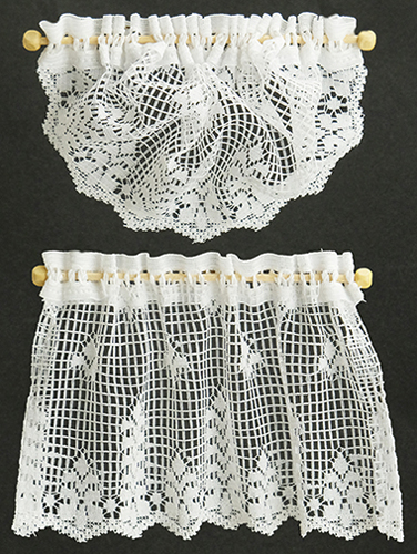 Curtains, Country Crochet Lace, White