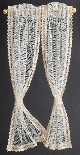 Curtains, Lace Curtain, Ecru