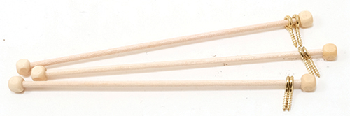Rods with Eyes, 3 Pack- 4" Long