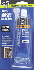 Silicone Adhesive, Clear, 2.8 oz.