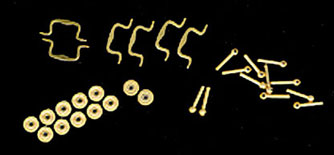 Bail Drawer Pull with Round Back plate, 6 pc.