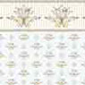 Wallpaper, Duchess, Blue, 6 pc