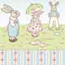 Wallpaper, Bunny Parade, 6 pc