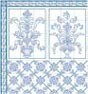 Wallpaper, Leslie Blue, 6 pc