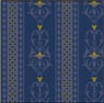 Wallpaper, Rosewood, Blue, 6 pc