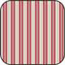 Cotton Fabric Toile Stripe Red