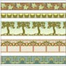 1/2" Scale Wallpaper, Arts and Crafts Borders