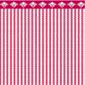 1/2" Scale Wallpaper Ticking, Red