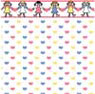 1/2" Scale Wallpaper, Rag Dolls