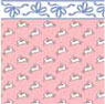 1/2" Scale Wallpaper, Bunny Hop, Pink