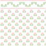 1/2" Scale Wallpaper, Morning Glory, Rose