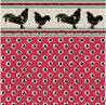 1/2" Scale Wallpaper, Rooster