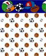 1/4" Scale Wallpaper, Sports