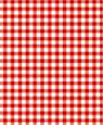 1/4" Scale Wallpaper, Gingham, Red