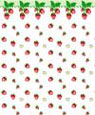 1/4" Scale Wallpaper, Strawberries