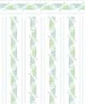 1/4" Scale Wallpaper, Fern Dance, Blue