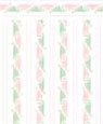 1/4" Scale Wallpaper, Fern Dance, Rose
