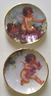 Cherub Plates 2Pcs.