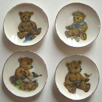 Bear Plate 4Pcs.