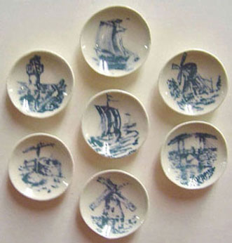 Blue Holland Plate 7Pcs.