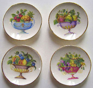 4 Fruit Bowl Plates