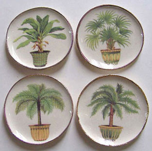 4 Palm Tree Platters