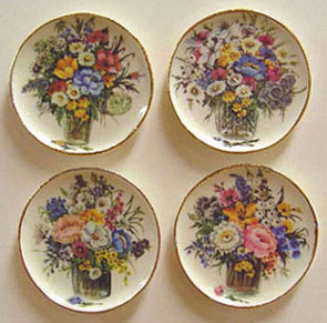 Flowers In Glasses Platters