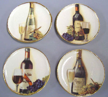 4 Wine and Grapes Platters
