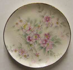 Pink Flowers Platter