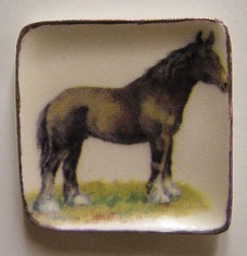 Horse On Square Plate