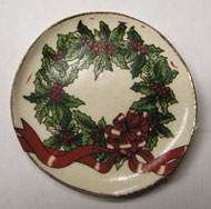 Wreath With Bow Platter