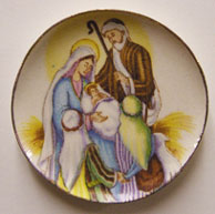 Colorful Nativity Platter