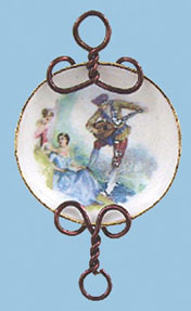 Romantic Plate with Wall Rack