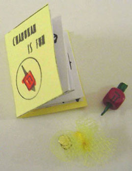 Chanukah Book, Dreidel and Gelt