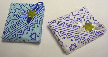 Wrapped Jewish Gift Blue Or White