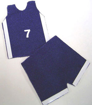 Gym Shorts and Jersey, Red Or Blue