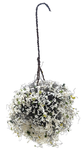 Hanging Basket, White, Large