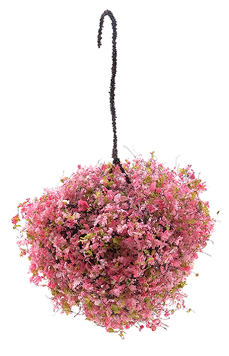 Hanging Basket, Pink-Fuchsia, Large