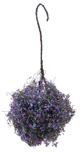 Hanging Basket, Purple-Blue, Large