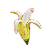 Banana Partially Peeled